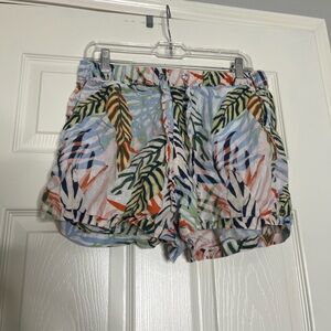 Bahari Multicolor Tropical Print Women Shorts